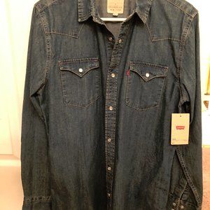 Levi's  Men's Blue Jean Shirt - size small